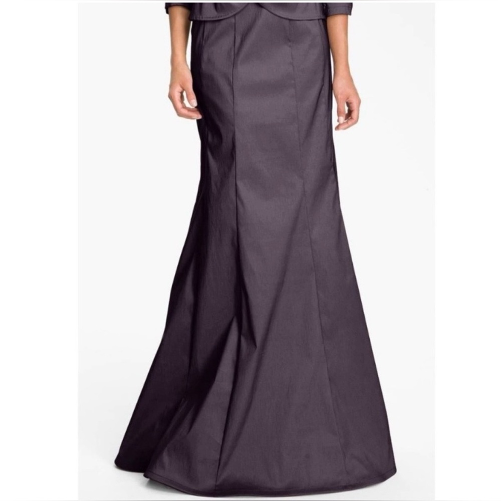 Tadashi‎ Shoji Gold Taupe Iridescent Mermaid Maxi Skirt 6 Formal Wedding NWT